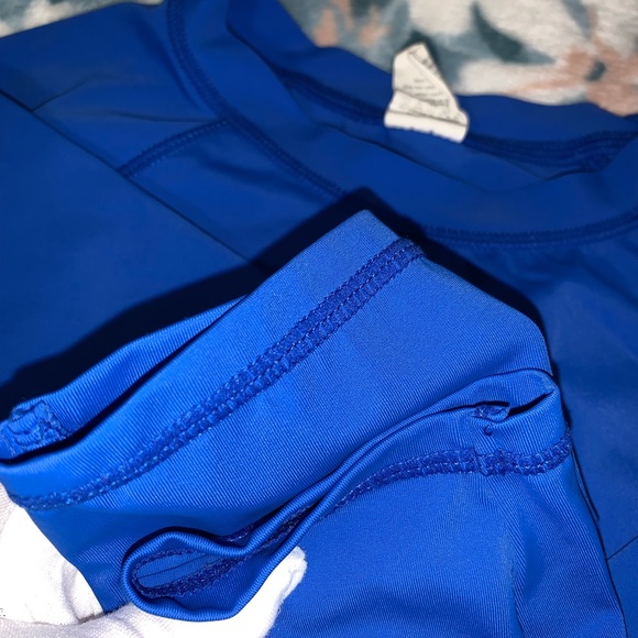 Girls Kids Gymboree Long Sleeve Rash Guard Swimsuit Top UPF 50 Sz L 10/12 - Picture 3 of 9